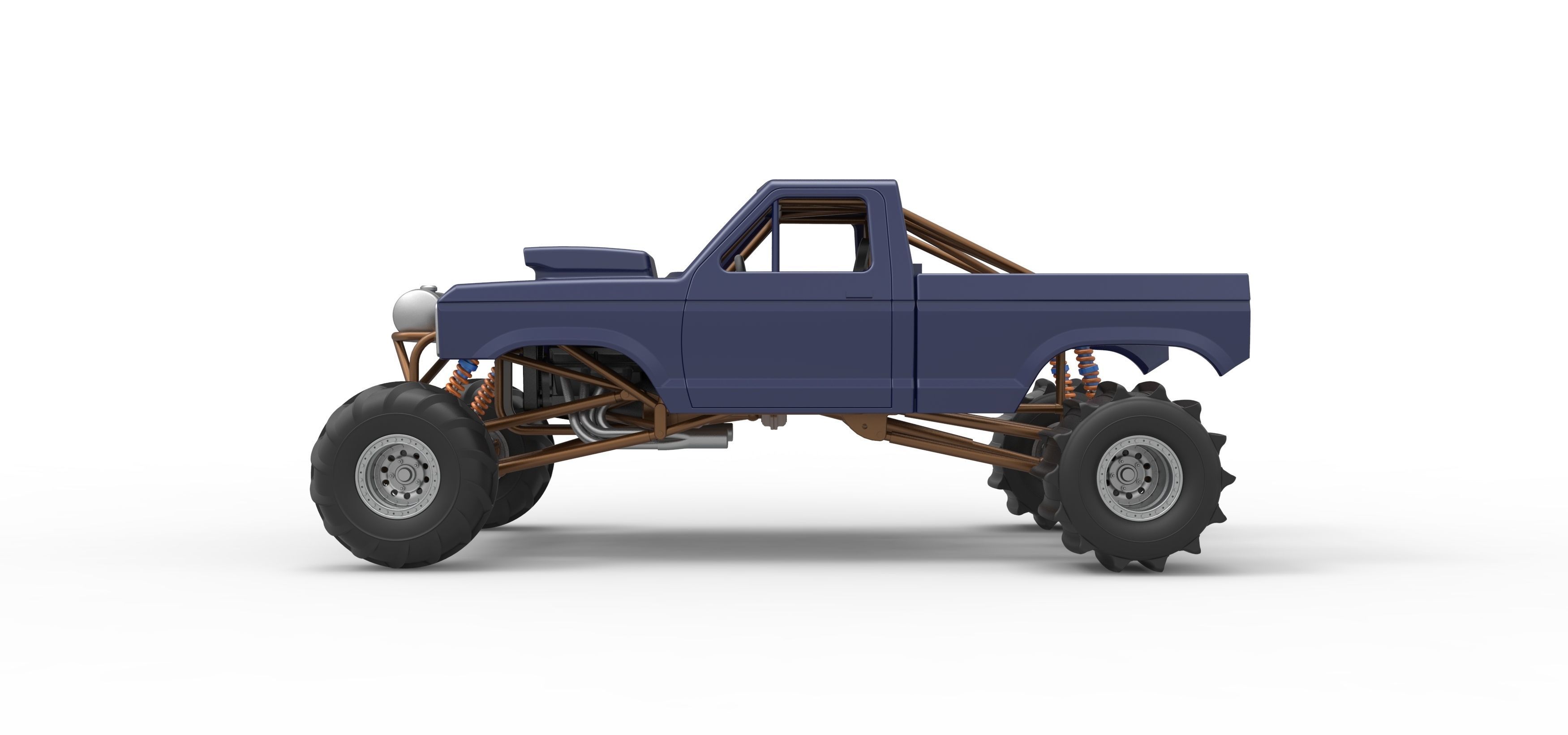 Mud dragster Version 2 Scale 1 to 25 3D print model_9