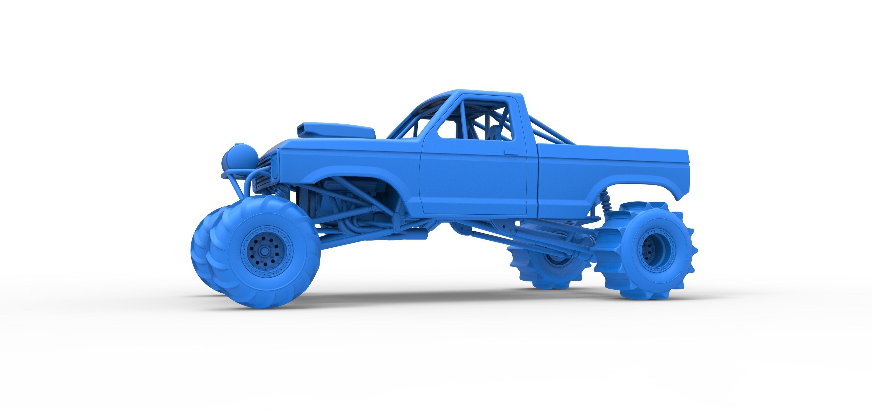 Mud dragster Version 2 Scale 1 to 25 3D print model_19