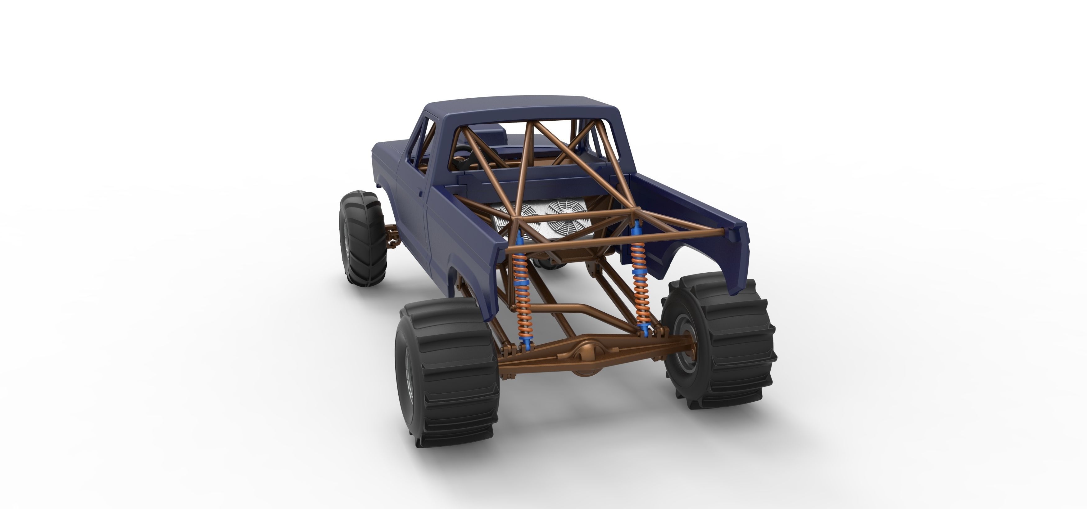 Mud dragster Version 2 Scale 1 to 25 3D print model_14