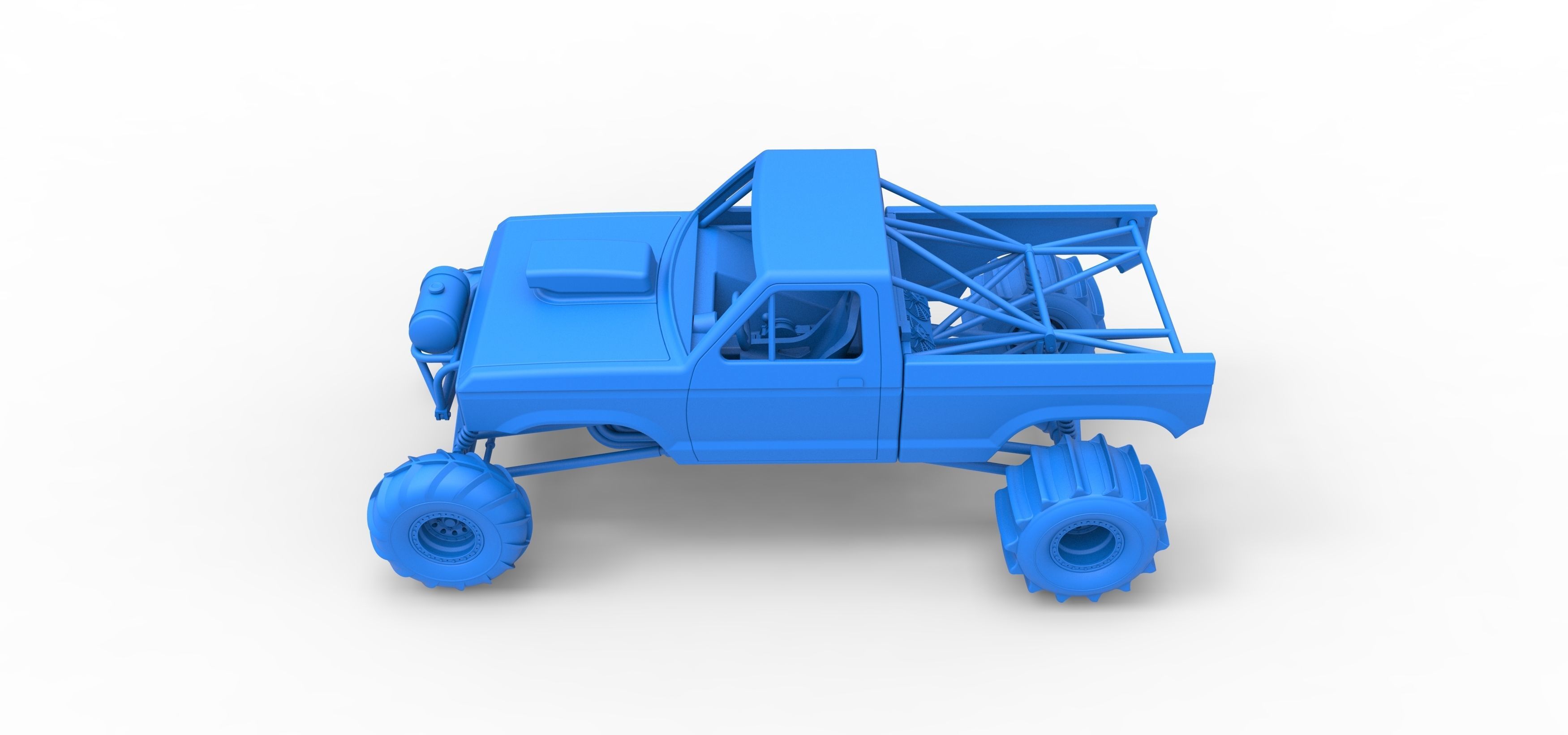 Mud dragster Version 2 Scale 1 to 25 3D print model_27