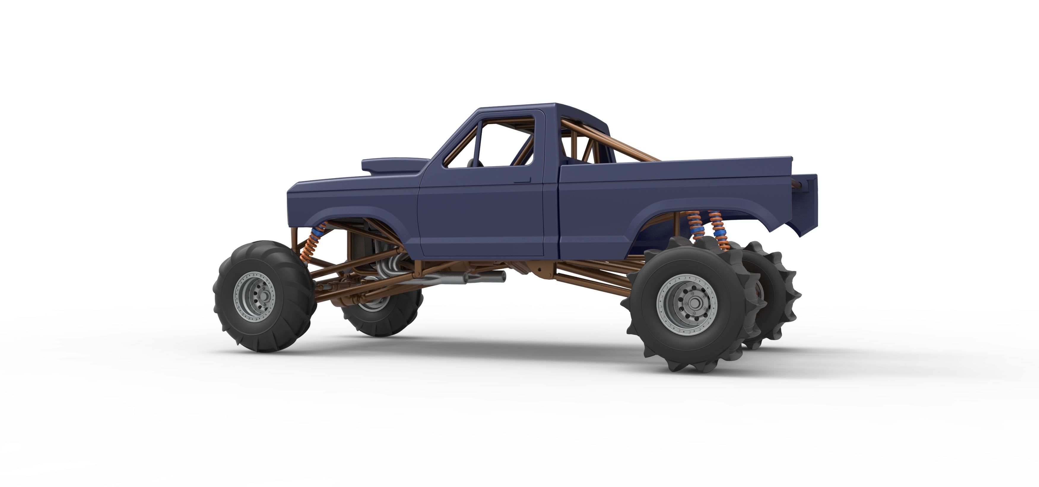 Mud dragster Version 2 Scale 1 to 25 3D print model_13