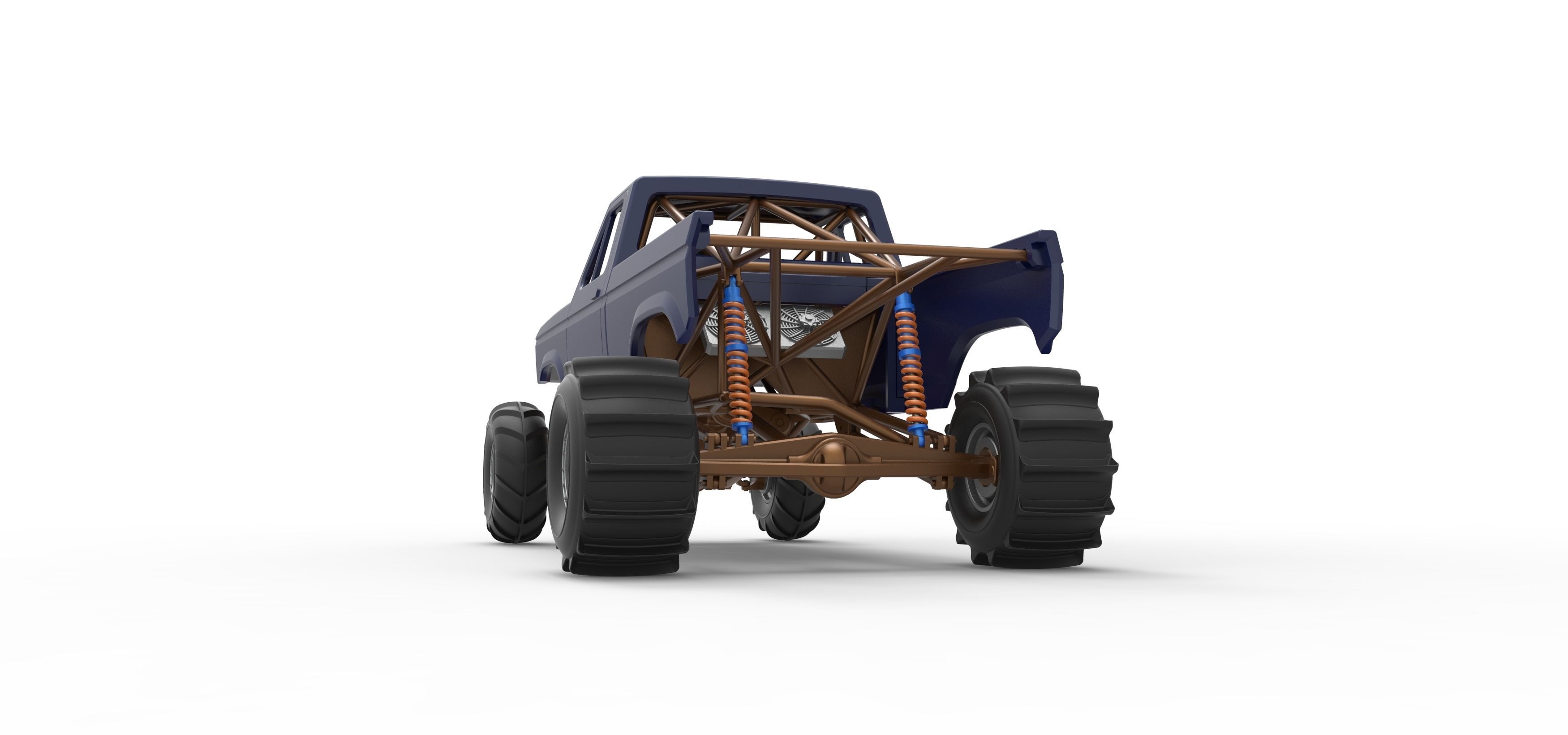 Mud dragster Version 2 Scale 1 to 25 3D print model_15