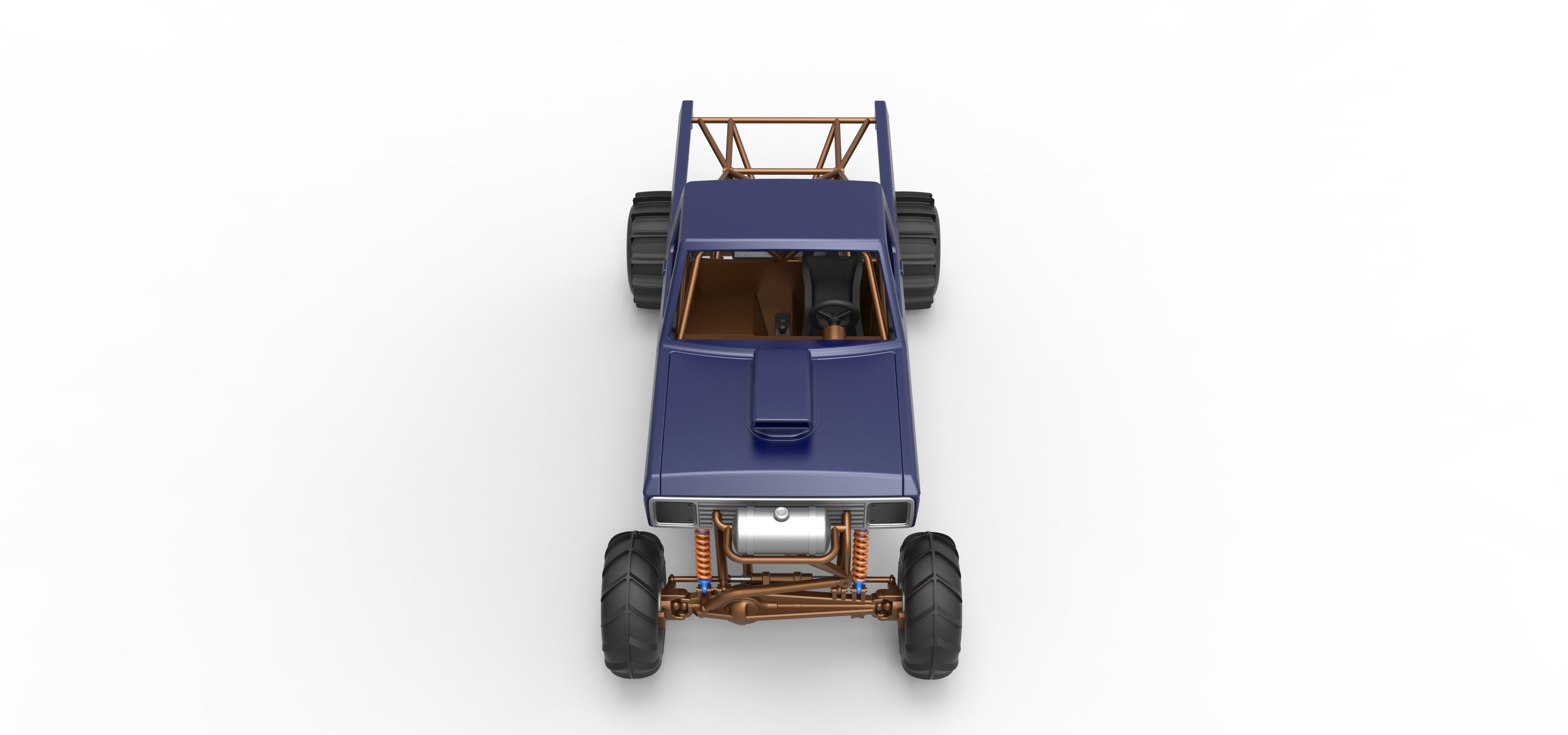 Mud dragster Version 2 Scale 1 to 25 3D print model_8