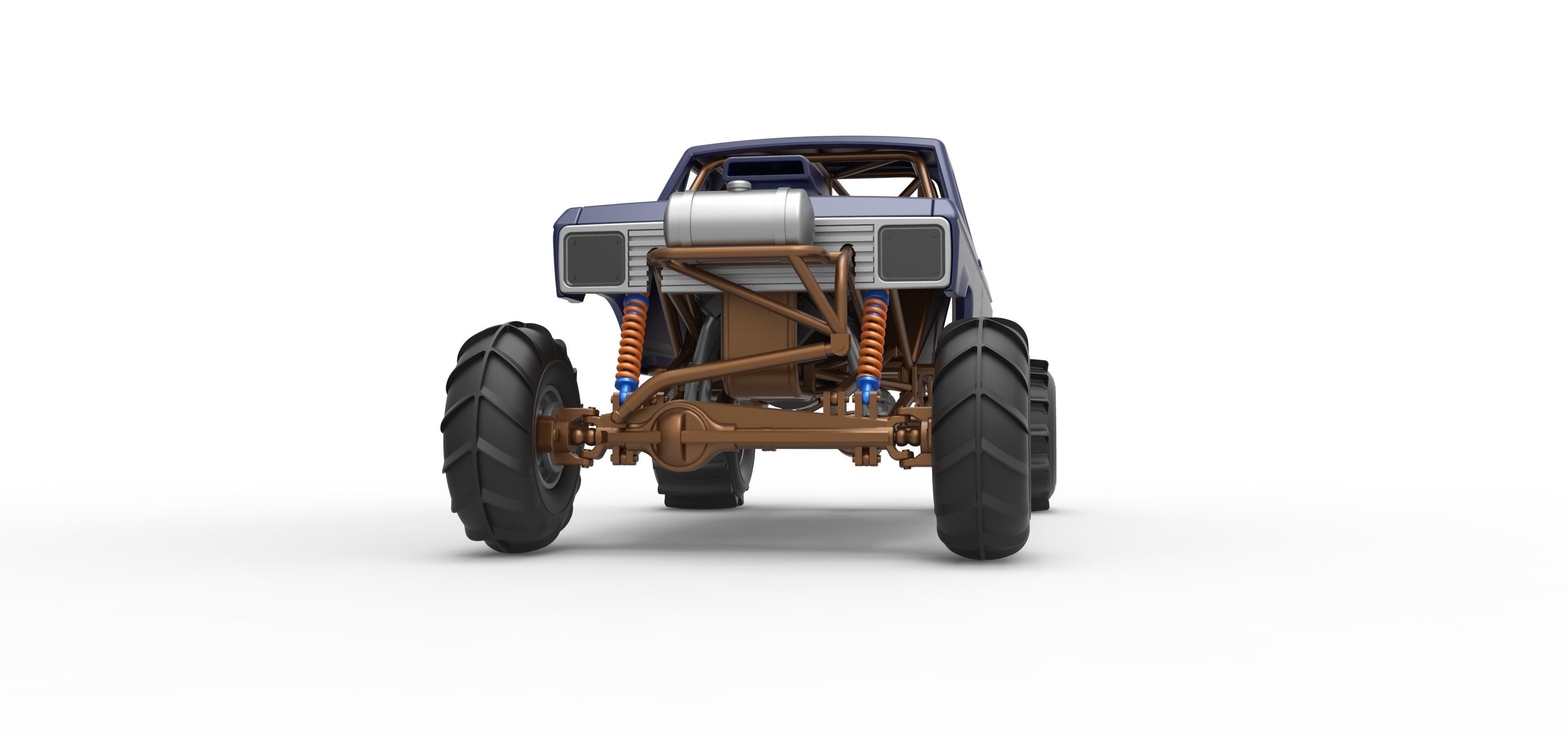 Mud dragster Version 2 Scale 1 to 25 3D print model_6