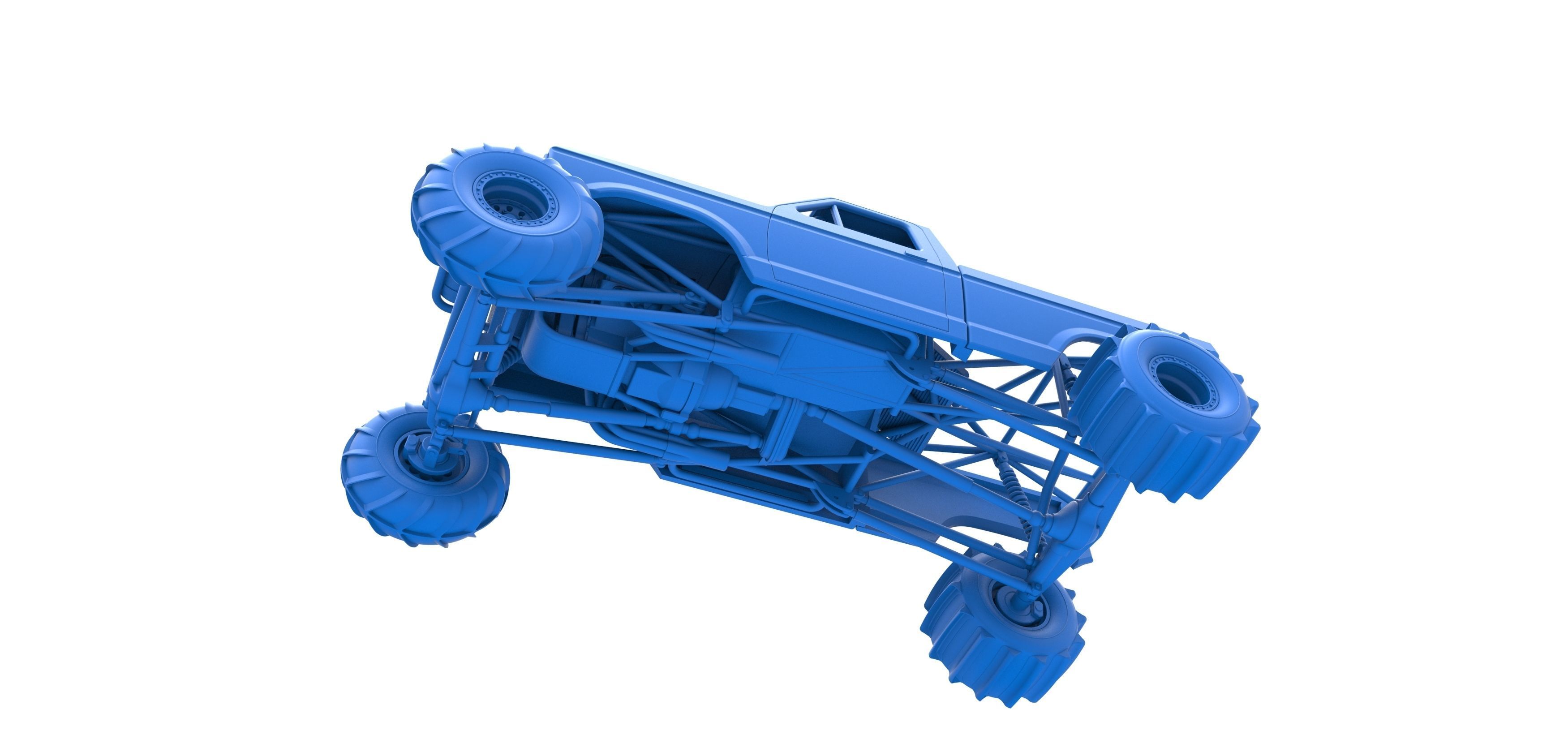 Mud dragster Version 2 Scale 1 to 25 3D print model_20