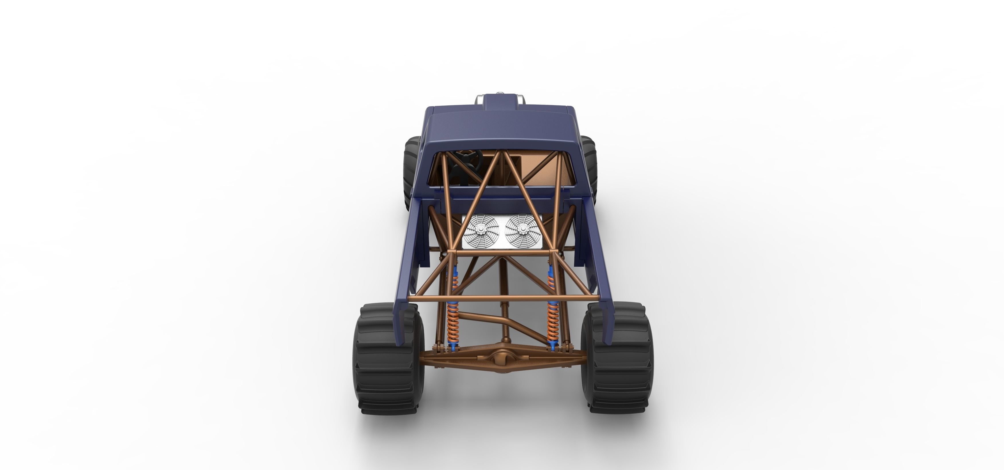Mud dragster Version 2 Scale 1 to 25 3D print model_17