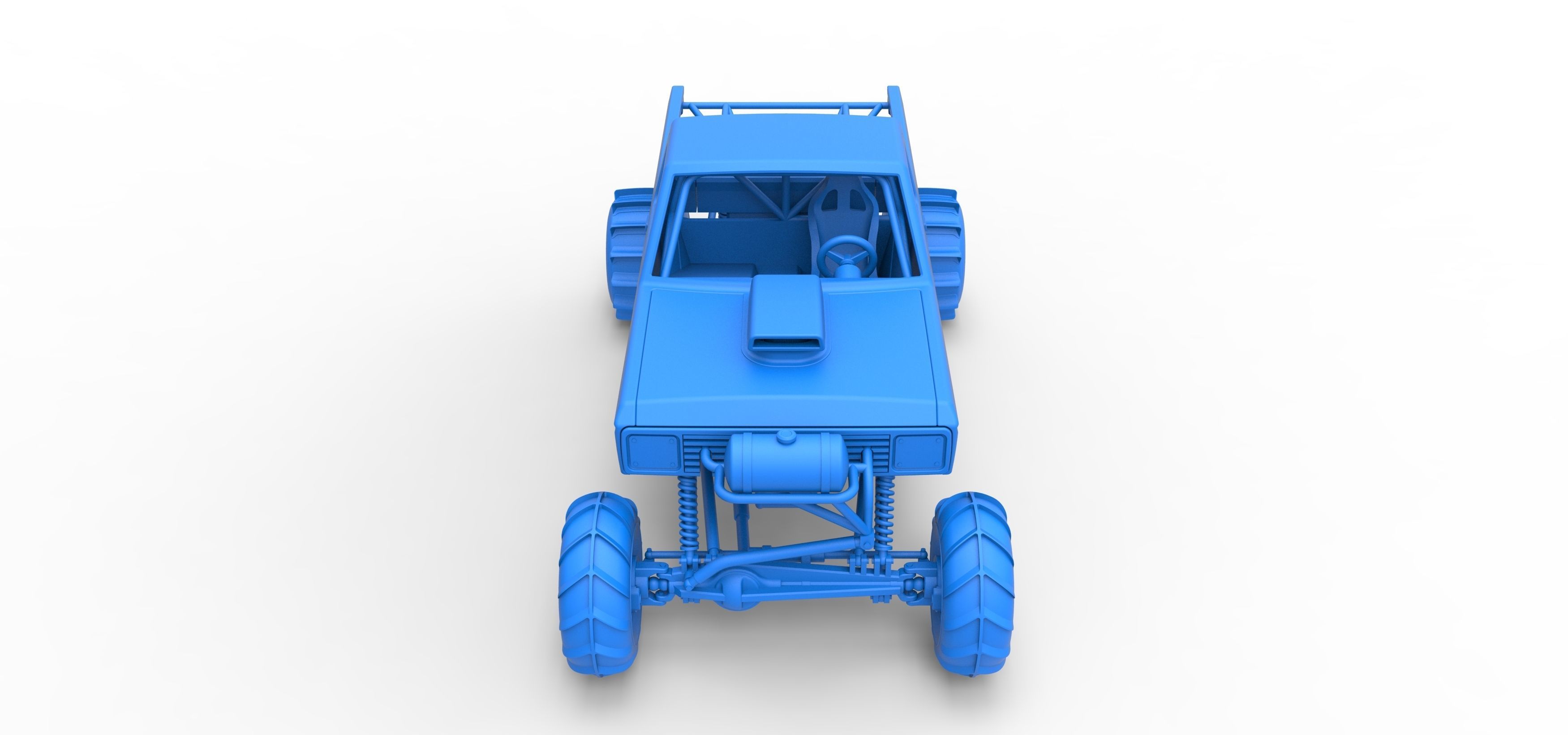 Mud dragster Version 2 Scale 1 to 25 3D print model_25