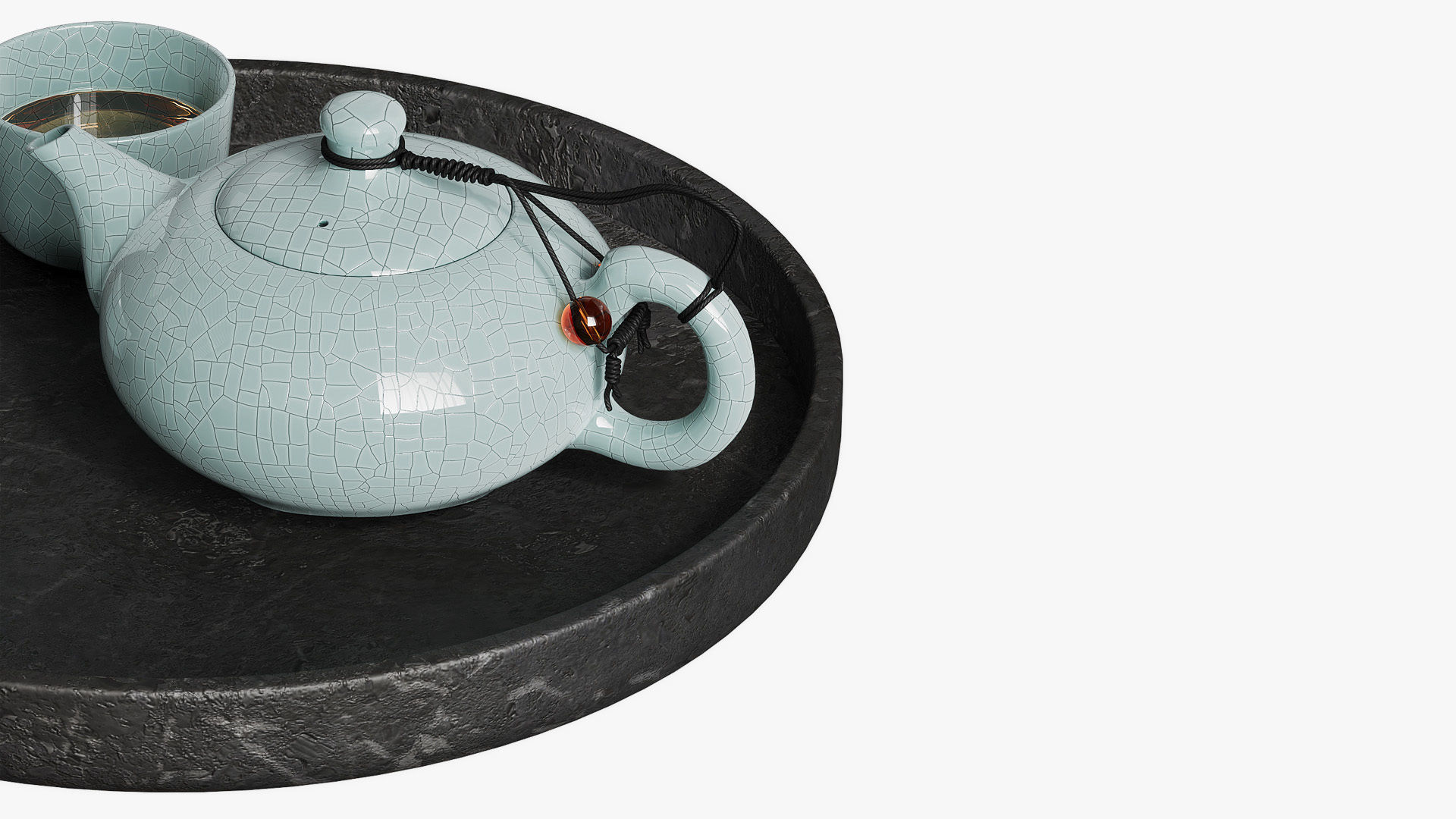 Japanese Tea Set 3D model_3
