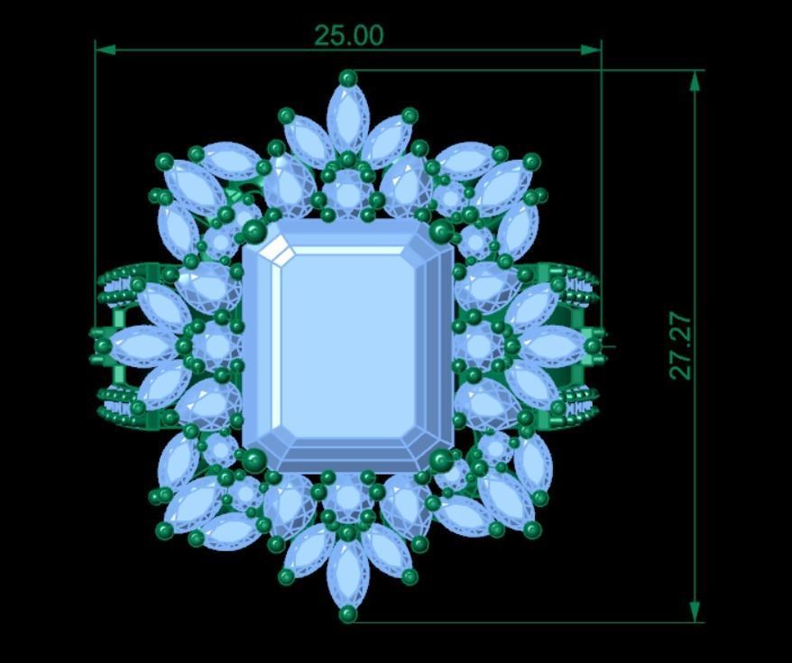 Women Wedding Ring 3d print 3D print model_7