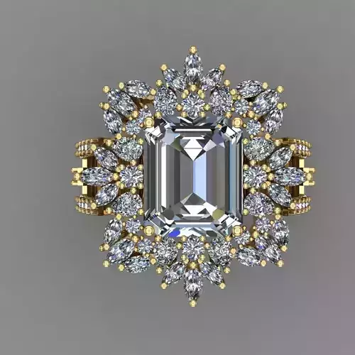 Women Wedding Ring 3d print 