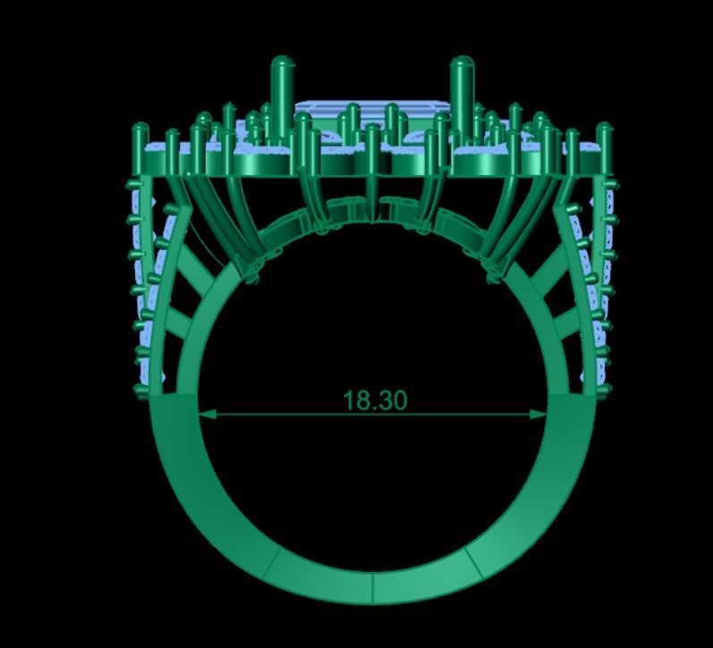 Women Wedding Ring 3d print 3D print model_8