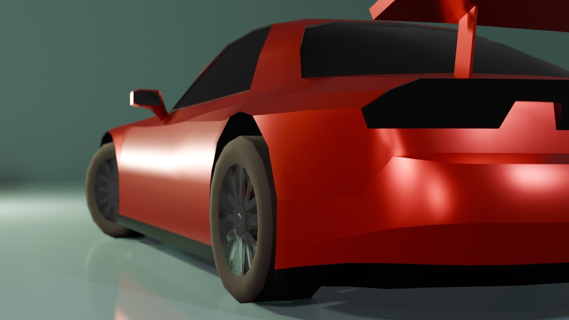 Low Poly Gameready Mazda RX-7 Low-poly 3D model_3