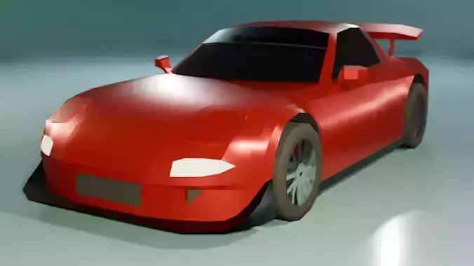 Low Poly Gameready Mazda RX-7