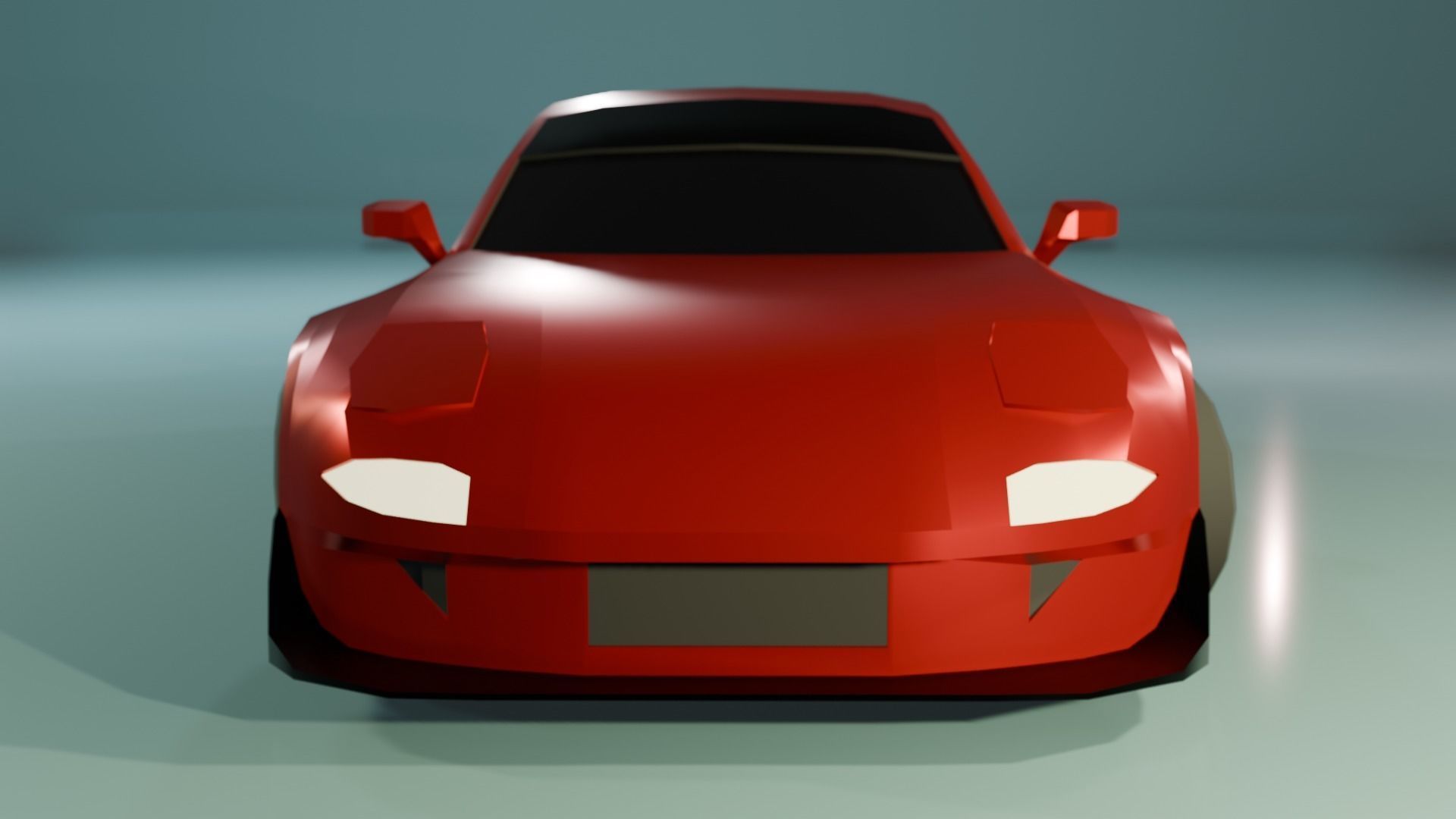 Low Poly Gameready Mazda RX-7 Low-poly 3D model_4