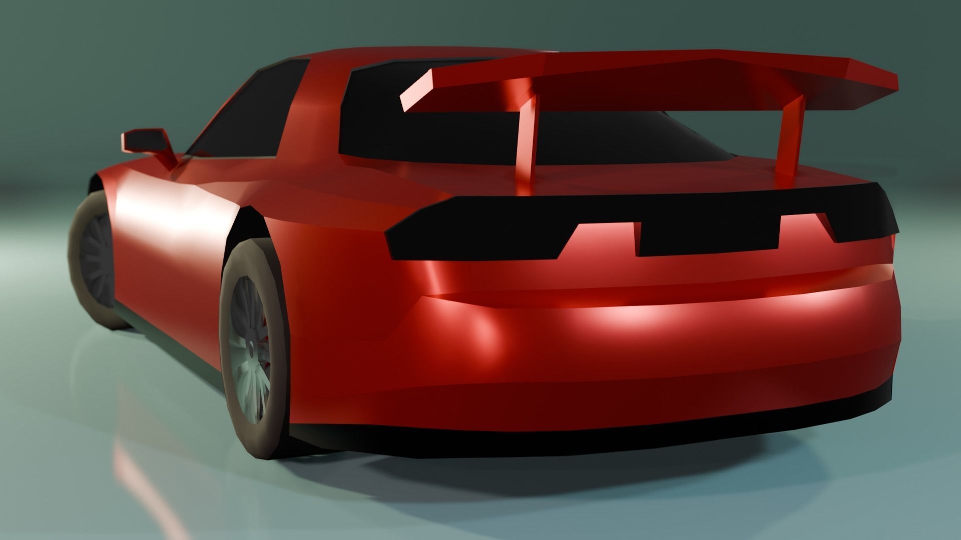 Low Poly Gameready Mazda RX-7 Low-poly 3D model_9
