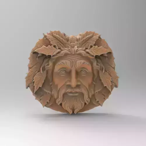 Green Leaf Man Sculpture for Garden Decor 3D print model