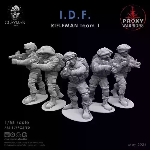 IDF RIFLEMAN Team 1  1 56 scale