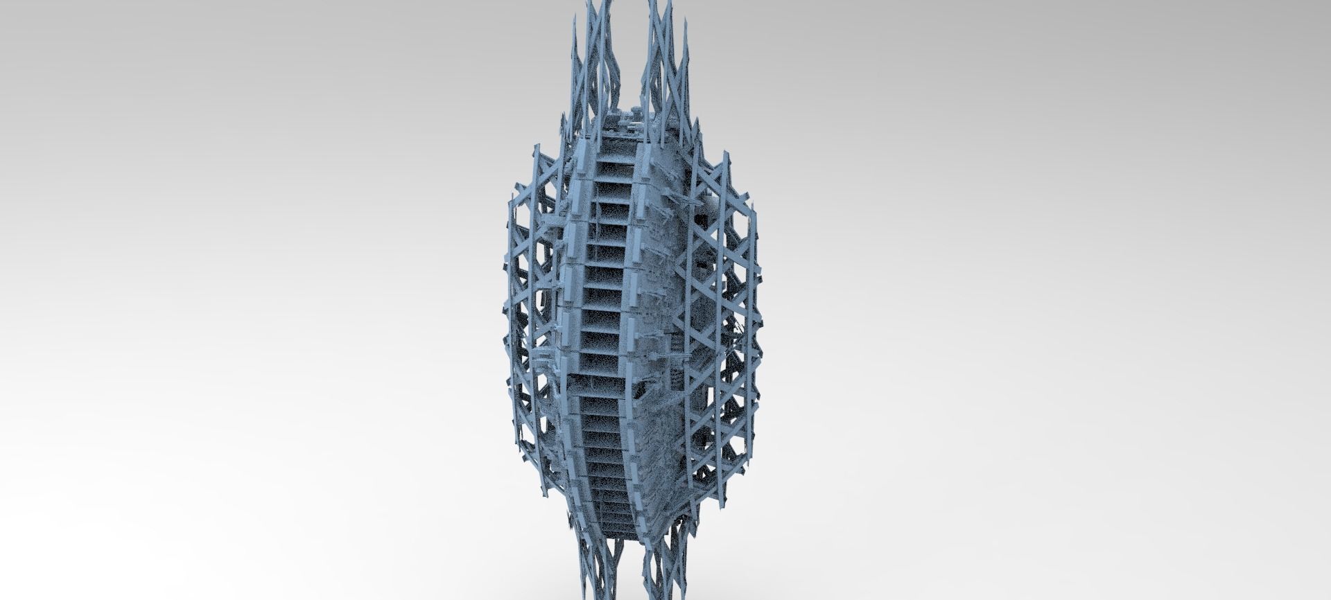 Matrix inspired machine tower 1  3D model_1