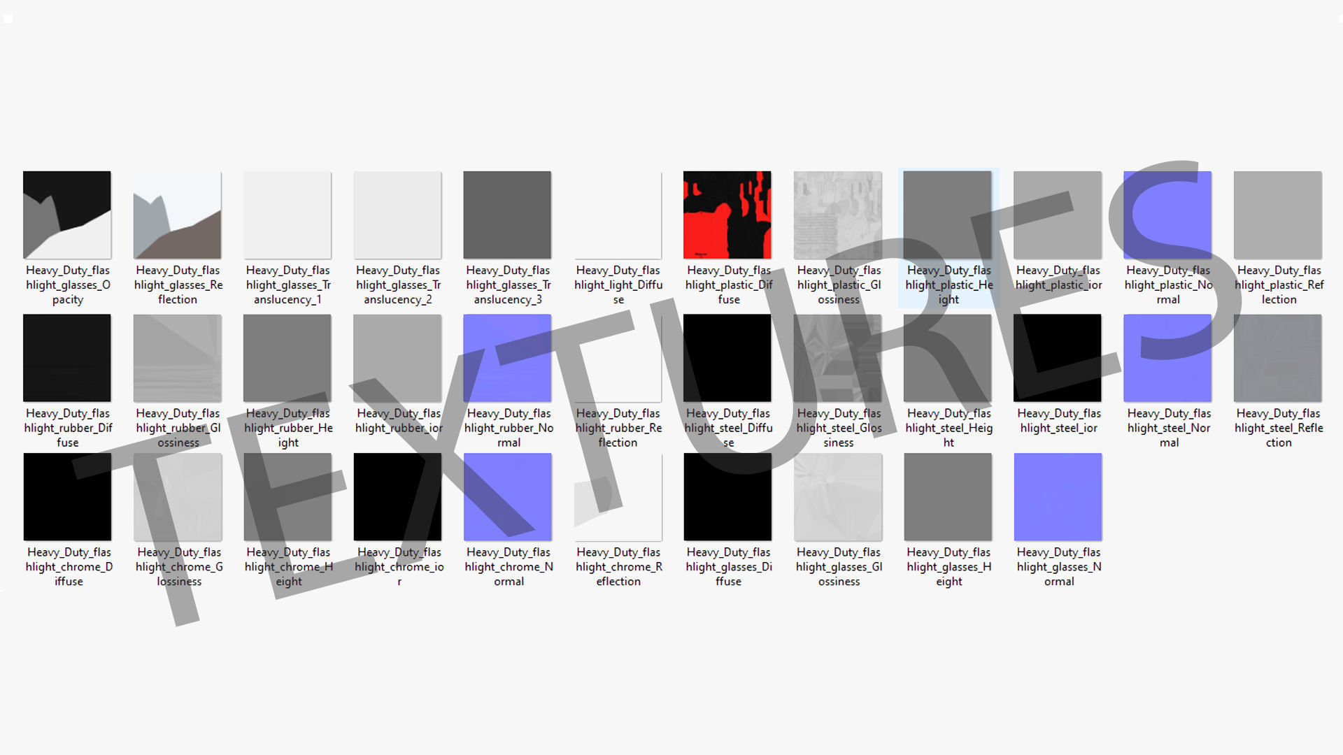 SO Heavy Duty flashlight Low-poly 3D model_30