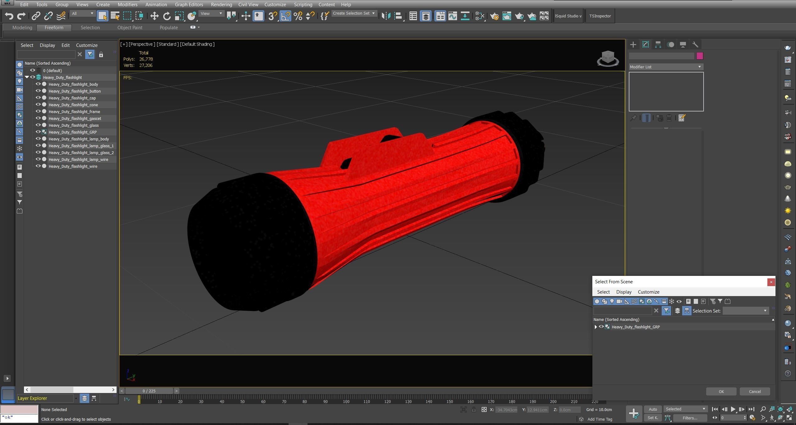 SO Heavy Duty flashlight Low-poly 3D model_25