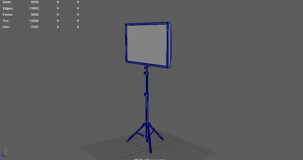 led panal 3D model_15