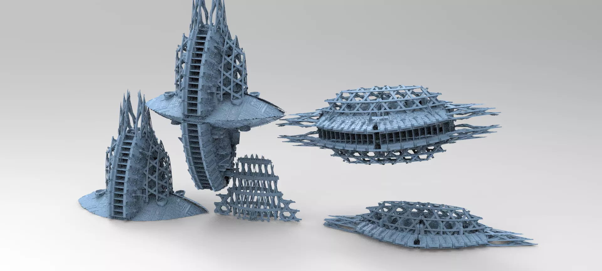 Dune Machine Relay emitter towers  3D model_0