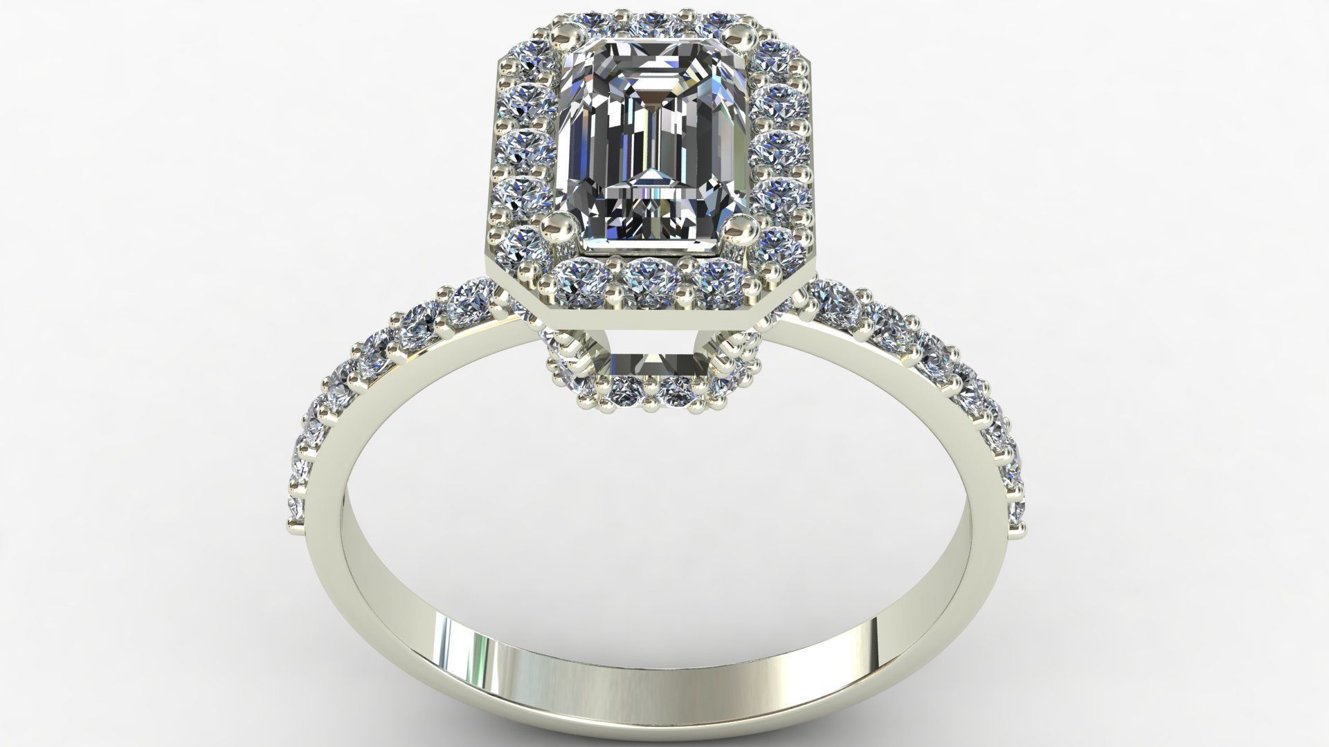 Emerald Cut 3D print model_10