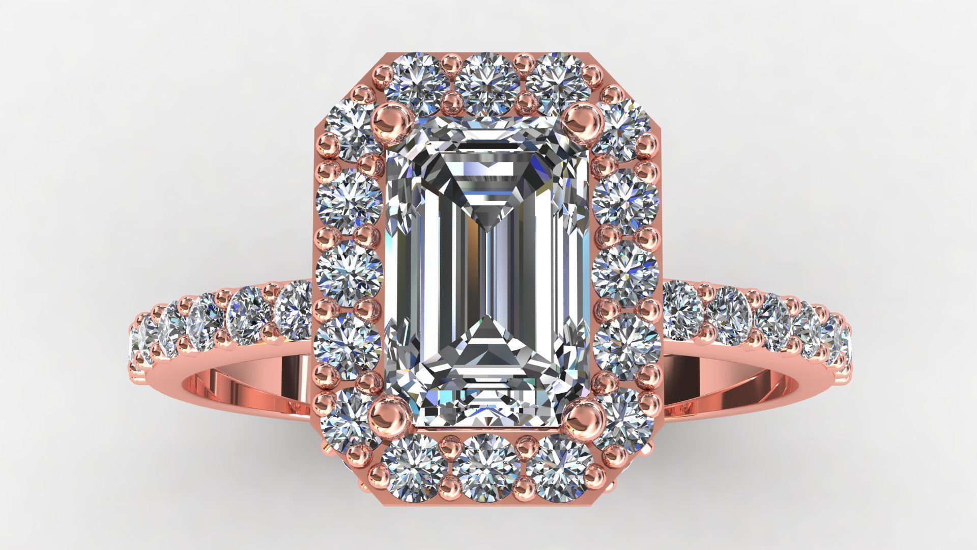 Emerald Cut 3D print model_1