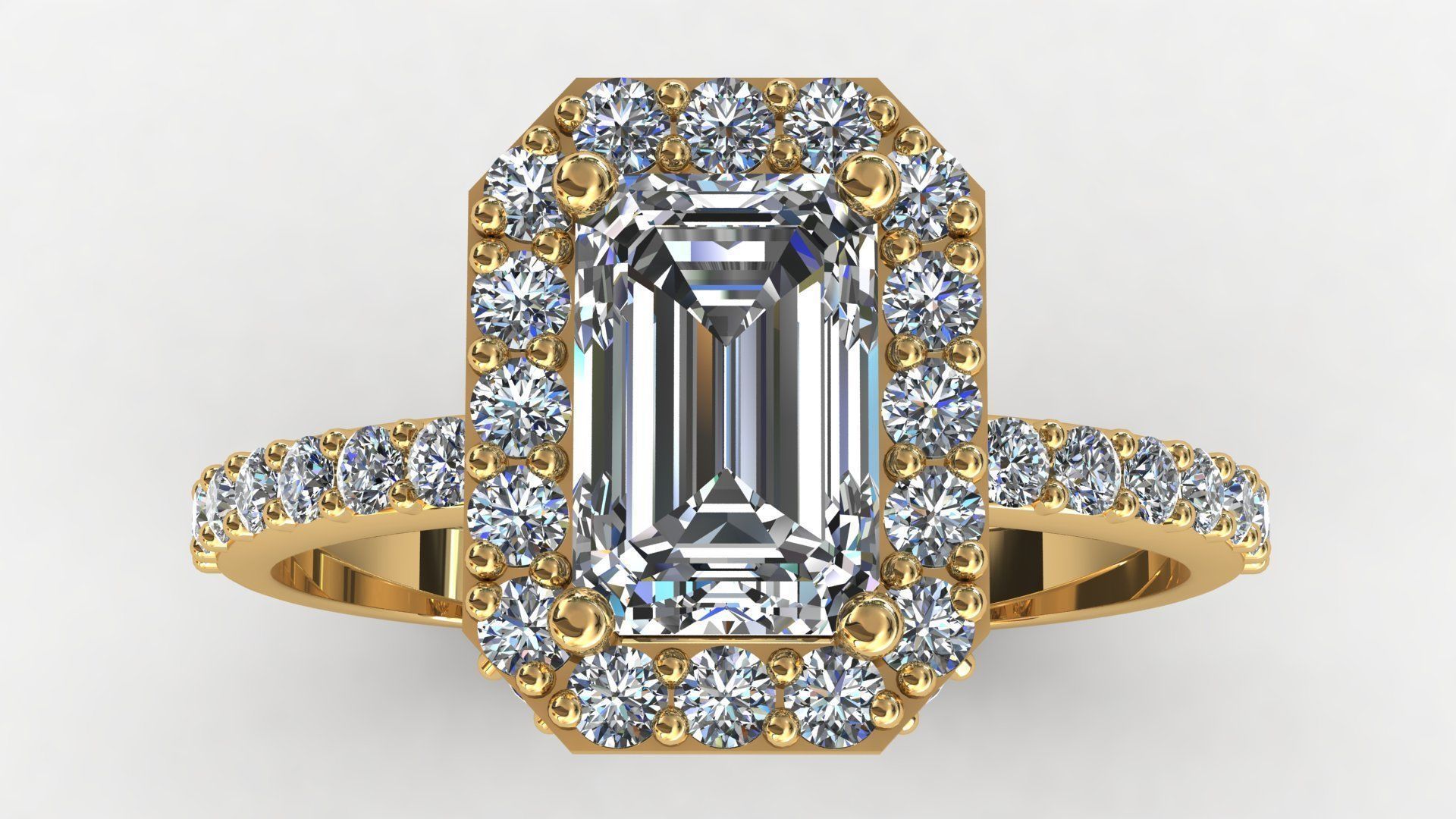 Emerald Cut 3D print model_2