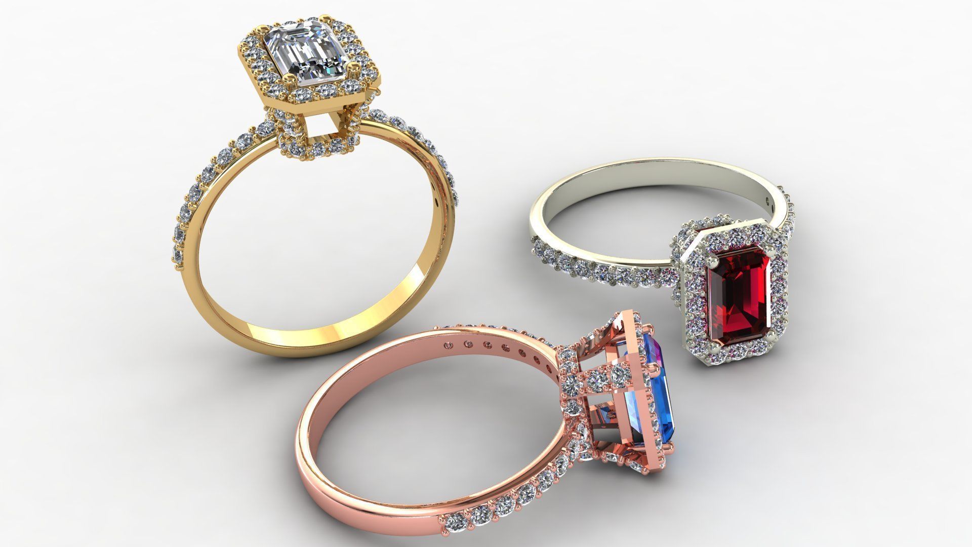 Emerald Cut 3D print model_7