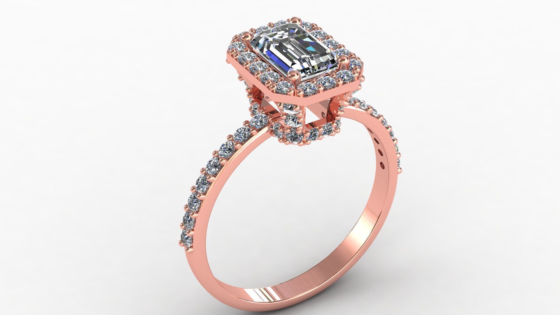 Emerald Cut 3D print model_6