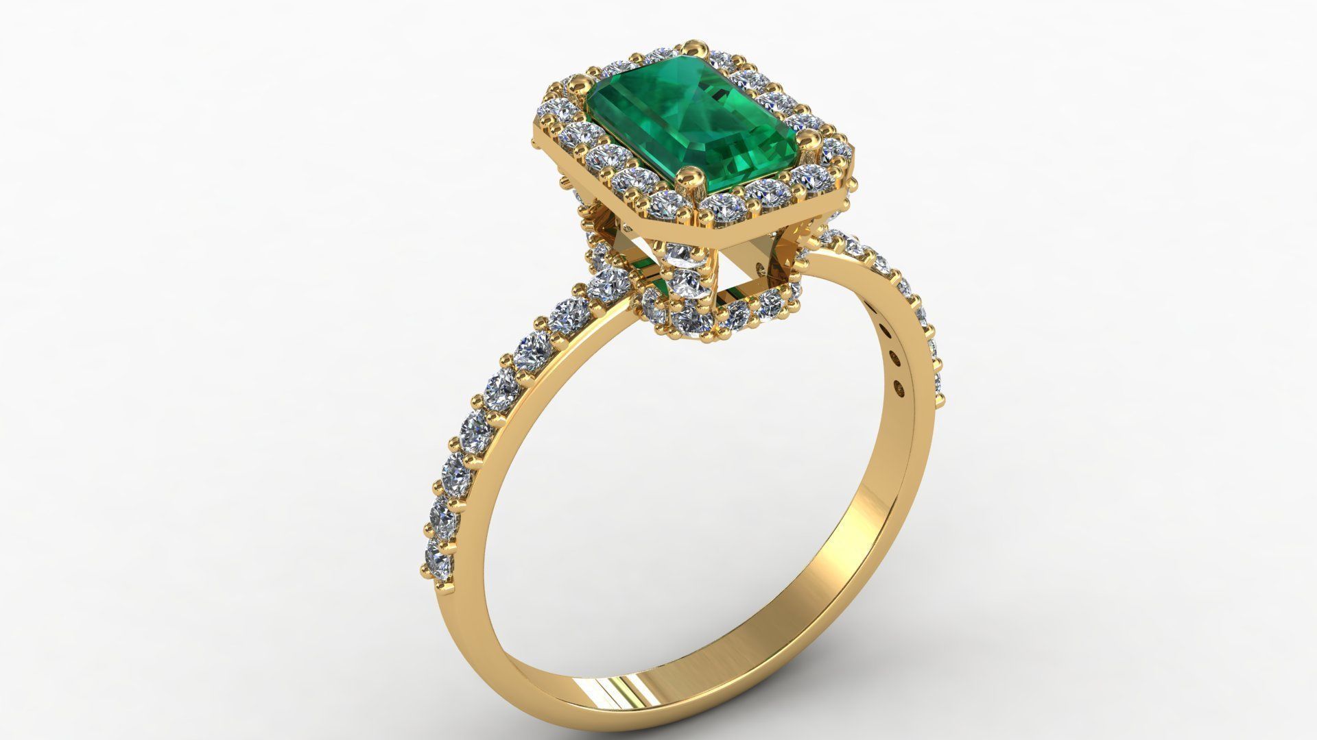 Emerald Cut 3D print model_5