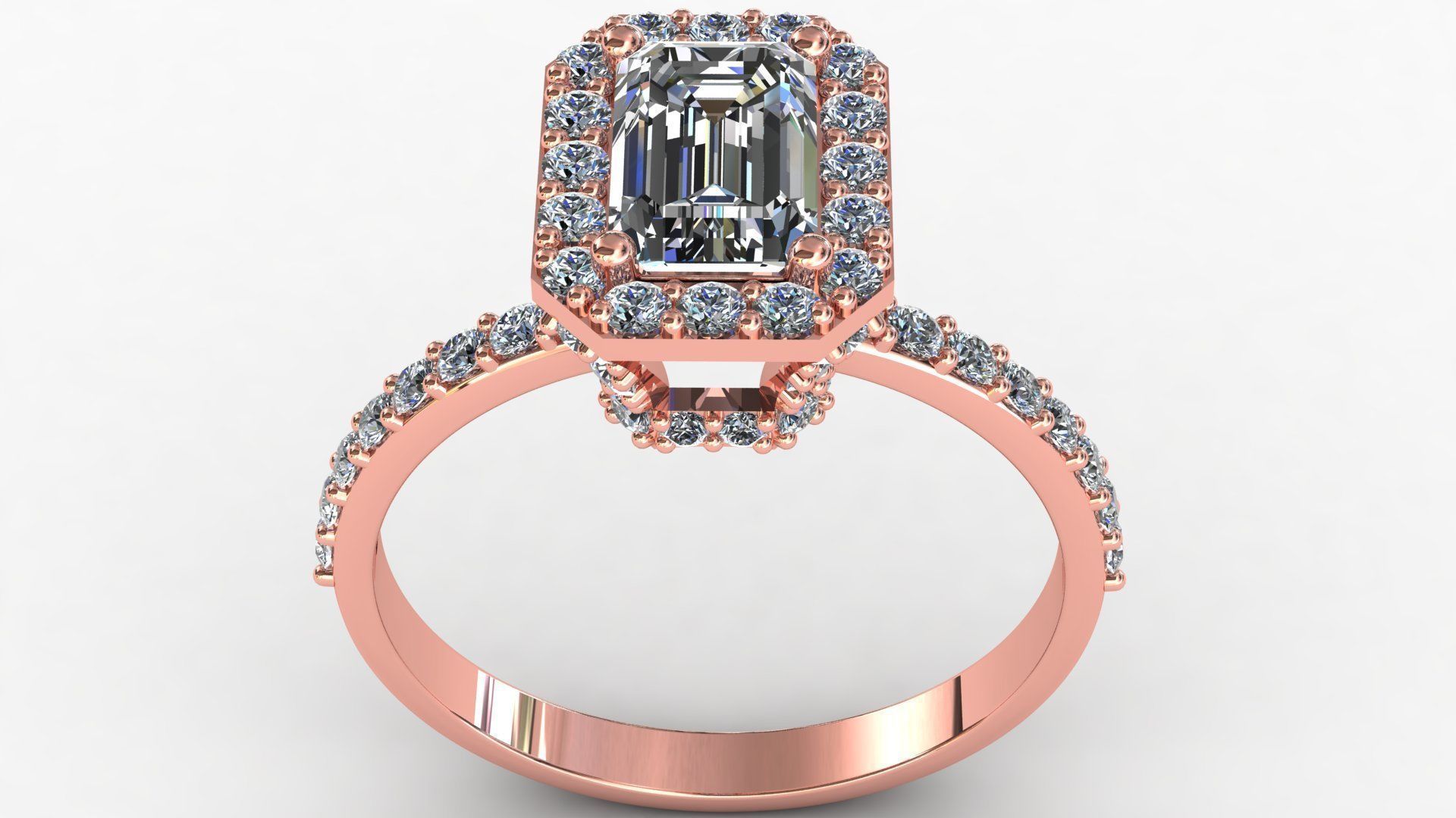 Emerald Cut 3D print model_9