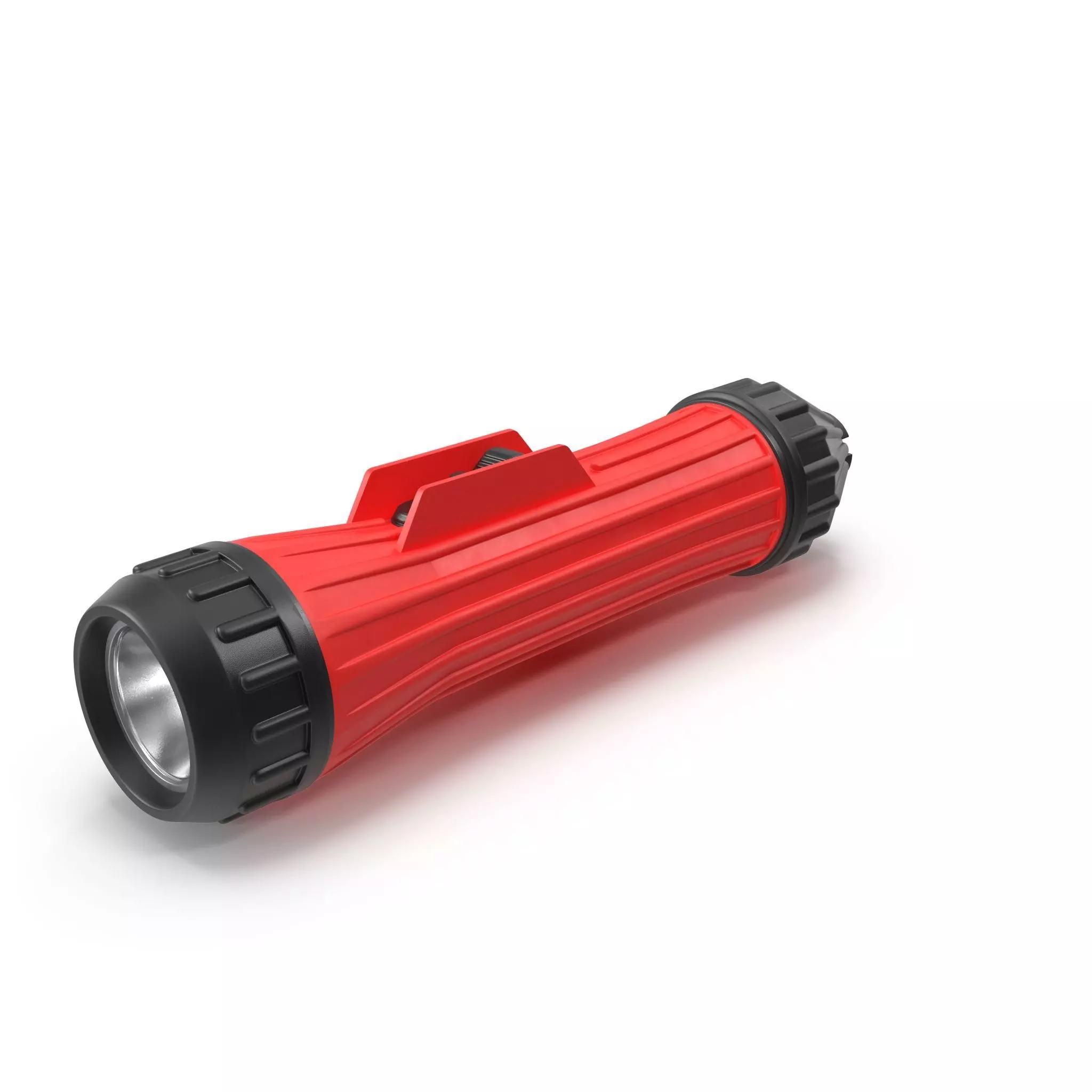 Heavy Duty flashlight Low-poly 3D model_0