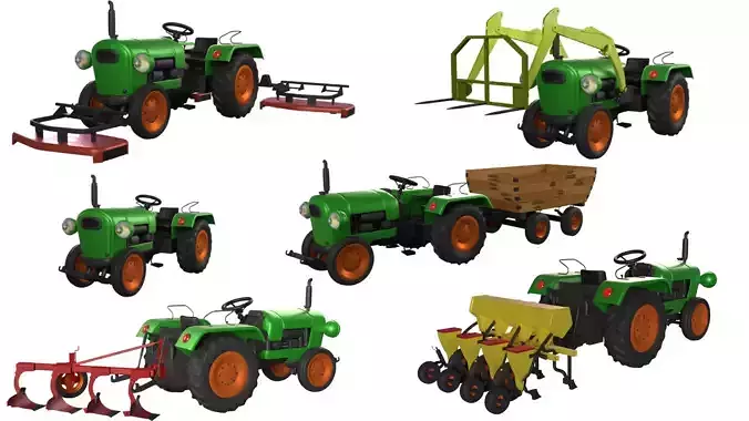 Tractor Collection 3D model