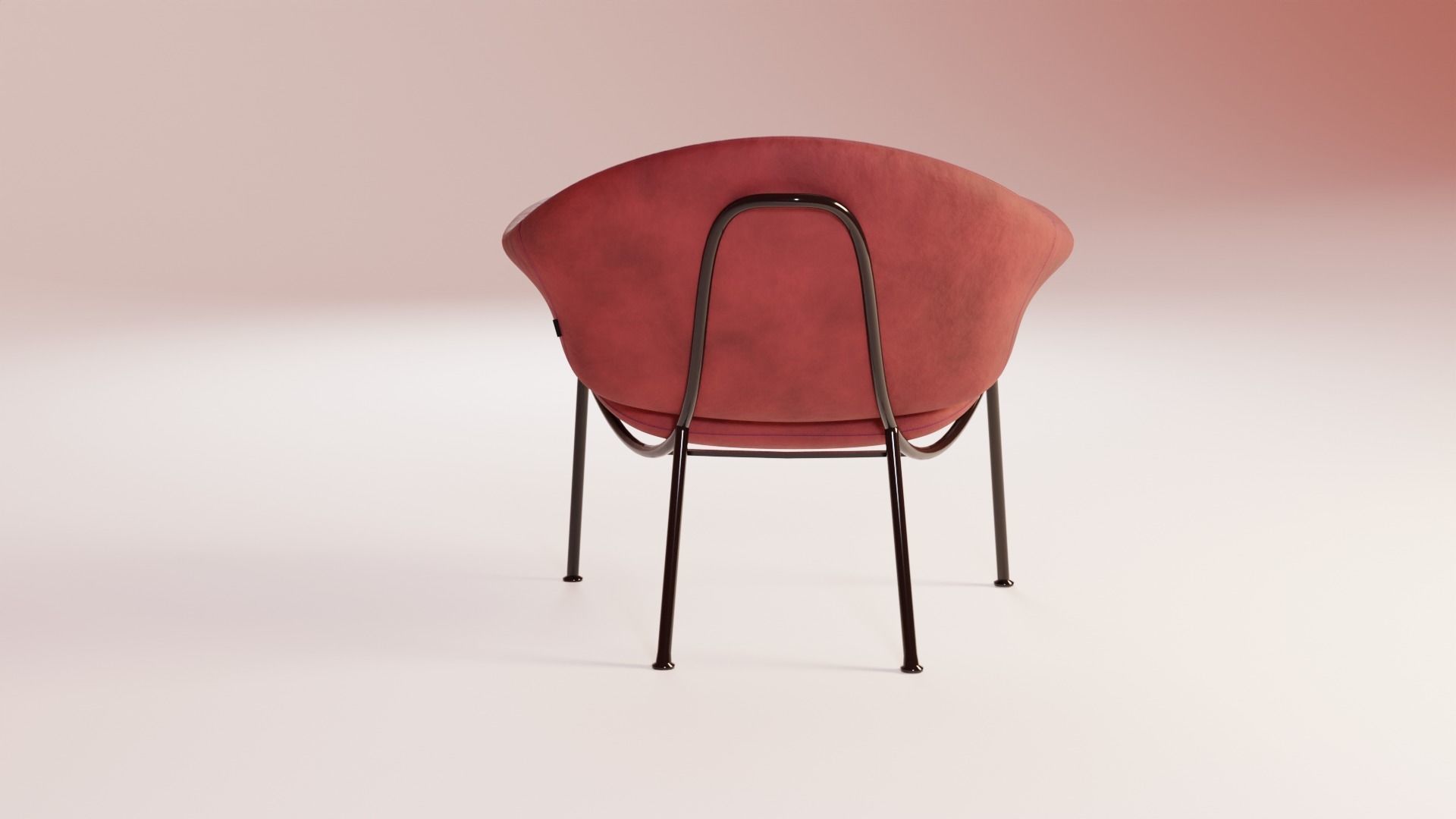 Modern Leather Chair 3D model_3