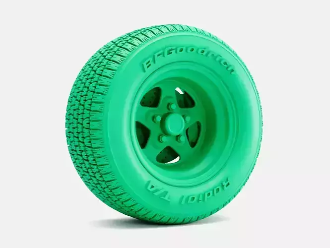 15x10 Weld Pro Star Wheel BFGoodrich Radial Tire 3D print model