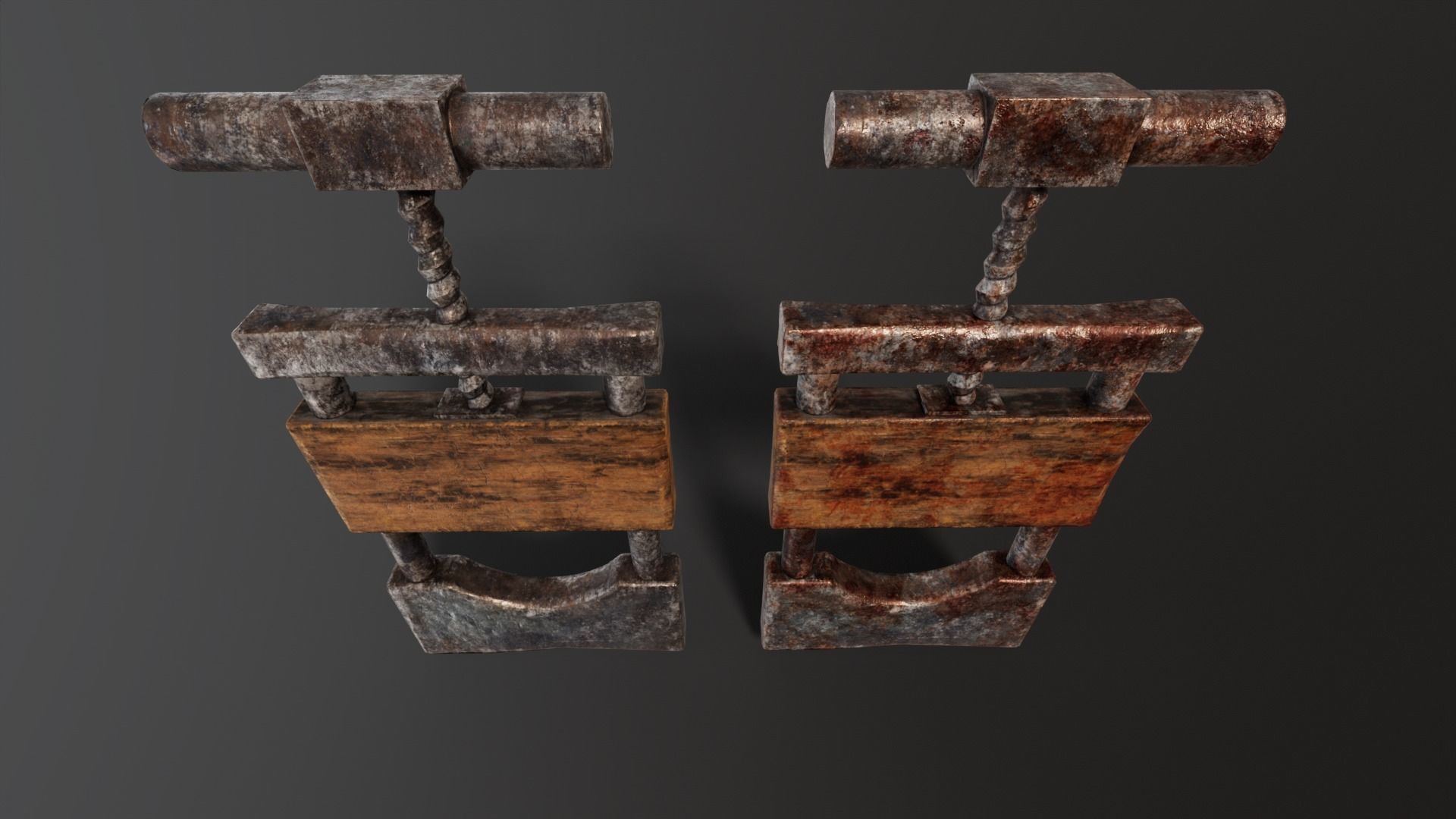 Torture Neck Crusher Low-poly 3D model_6