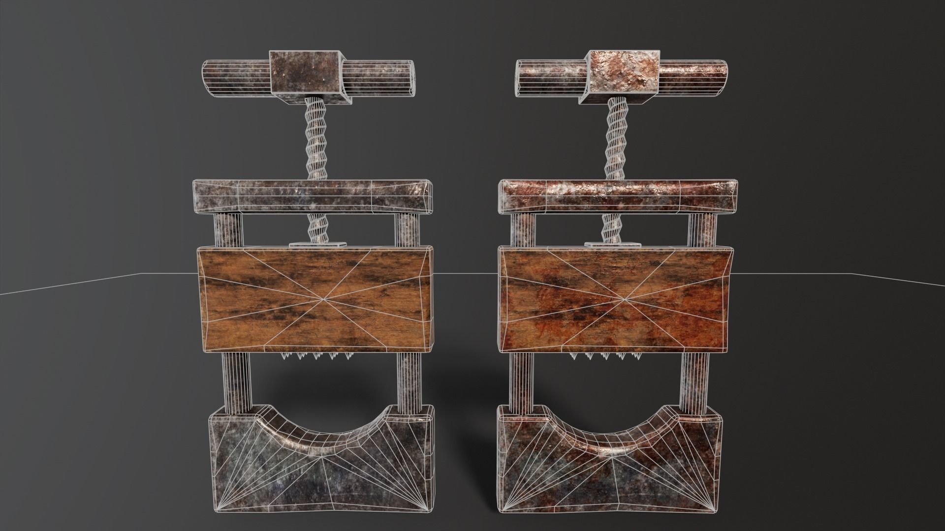 Torture Neck Crusher Low-poly 3D model_3