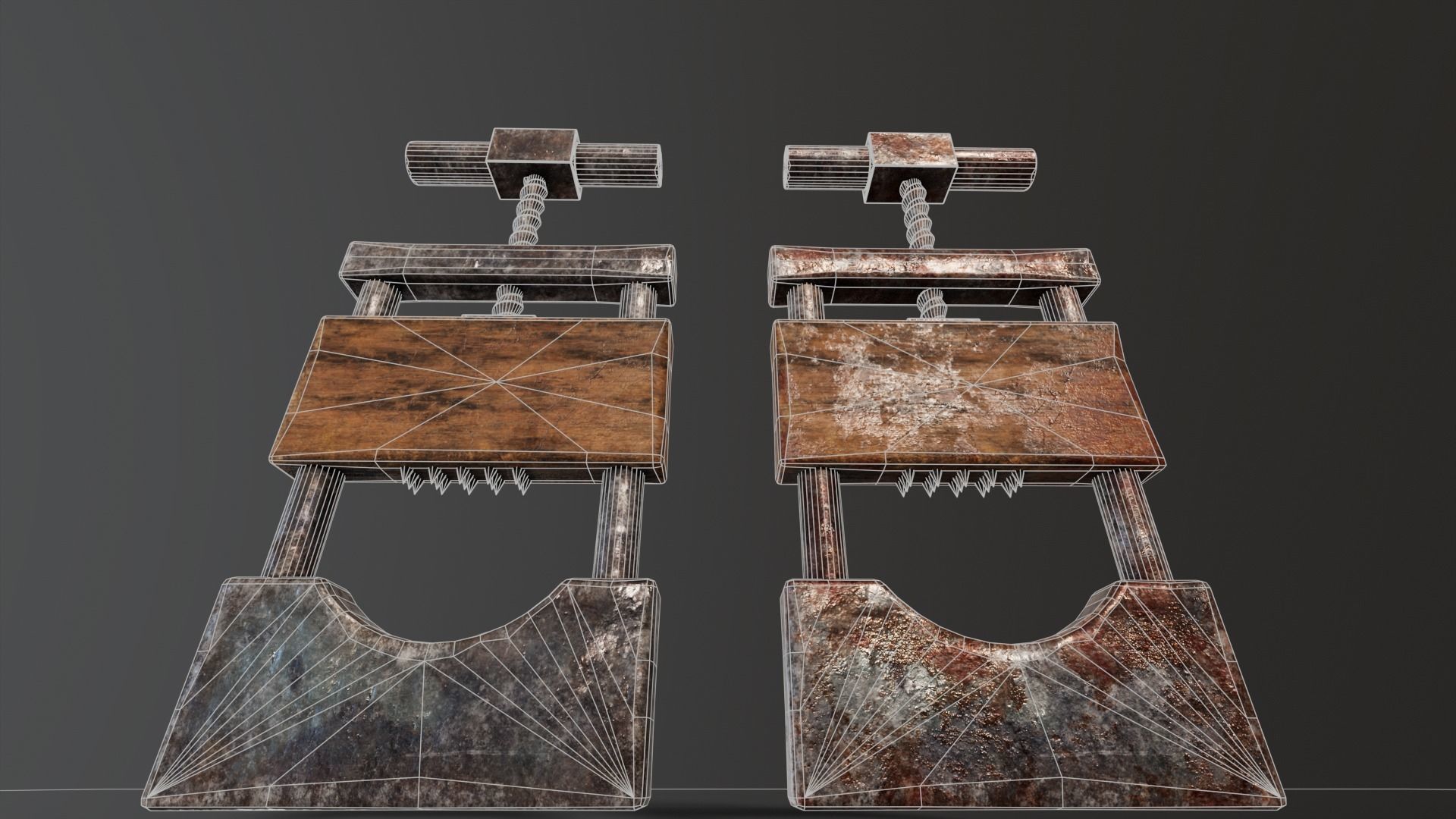 Torture Neck Crusher Low-poly 3D model_5