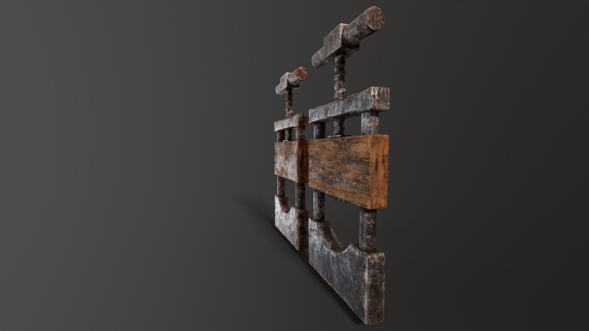 Torture Neck Crusher Low-poly 3D model_12