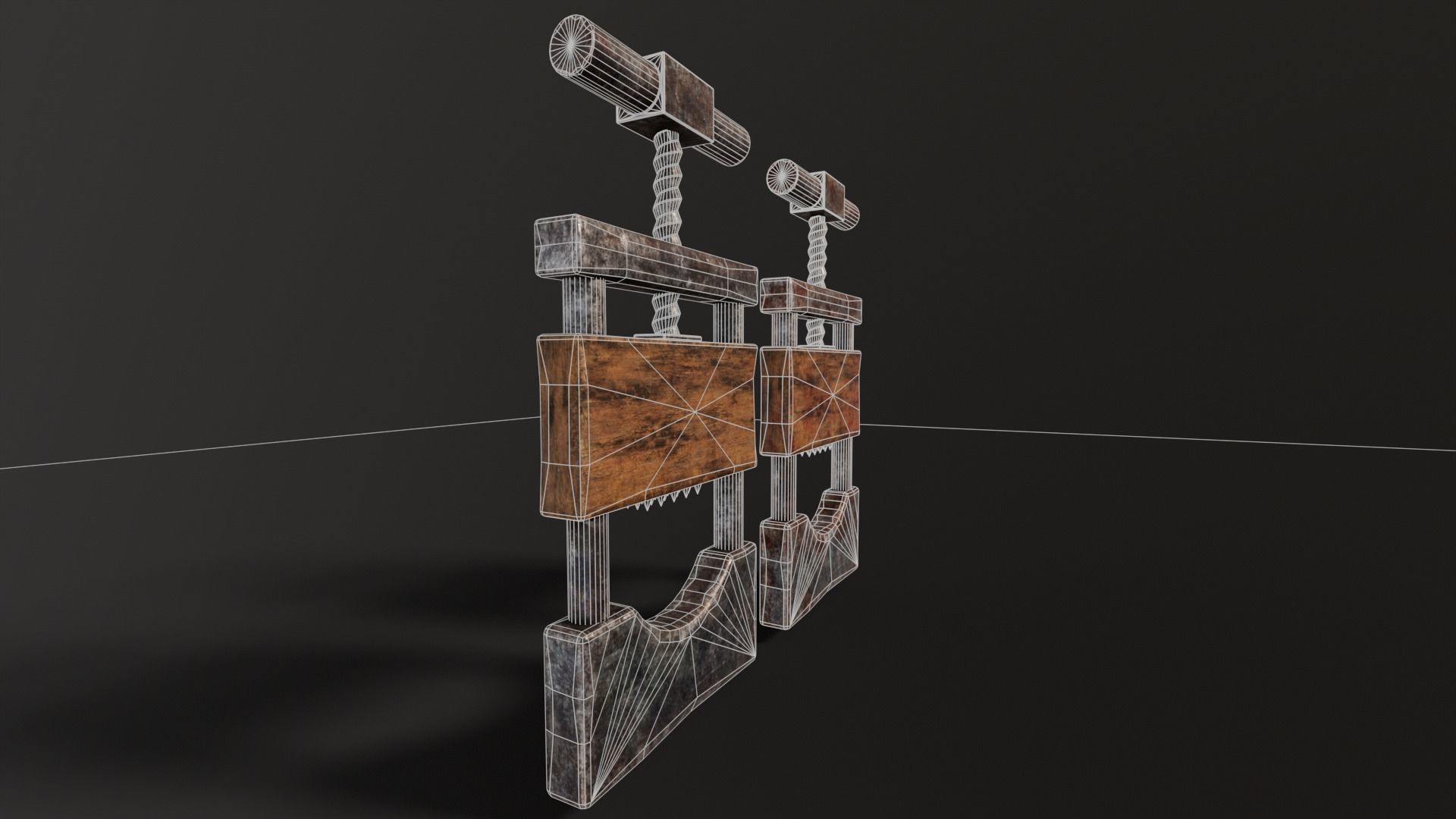 Torture Neck Crusher Low-poly 3D model_11