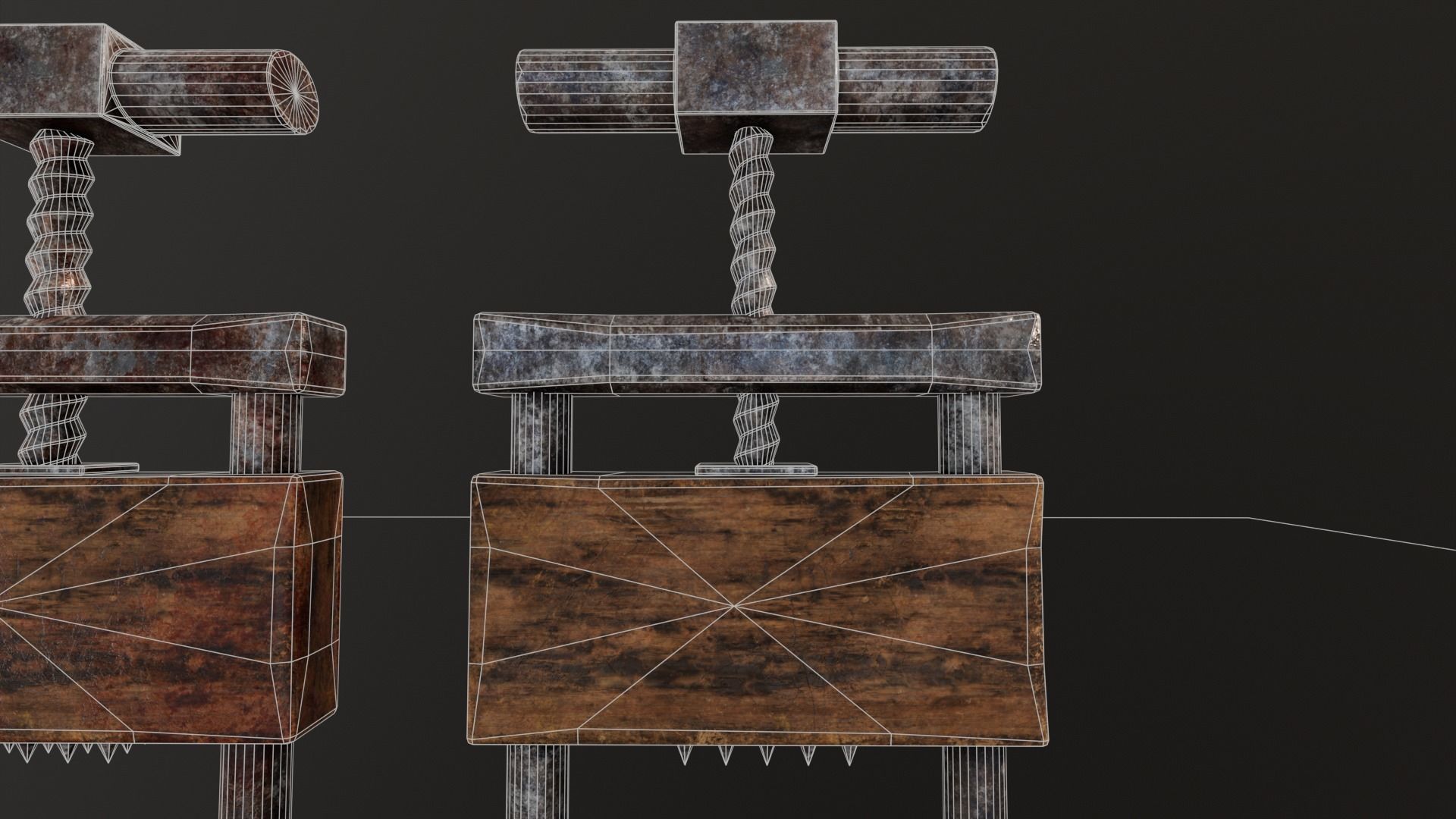 Torture Neck Crusher Low-poly 3D model_15