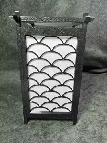 Kumiko Japanese Shoji Lantern - Seikaiha 3D print model