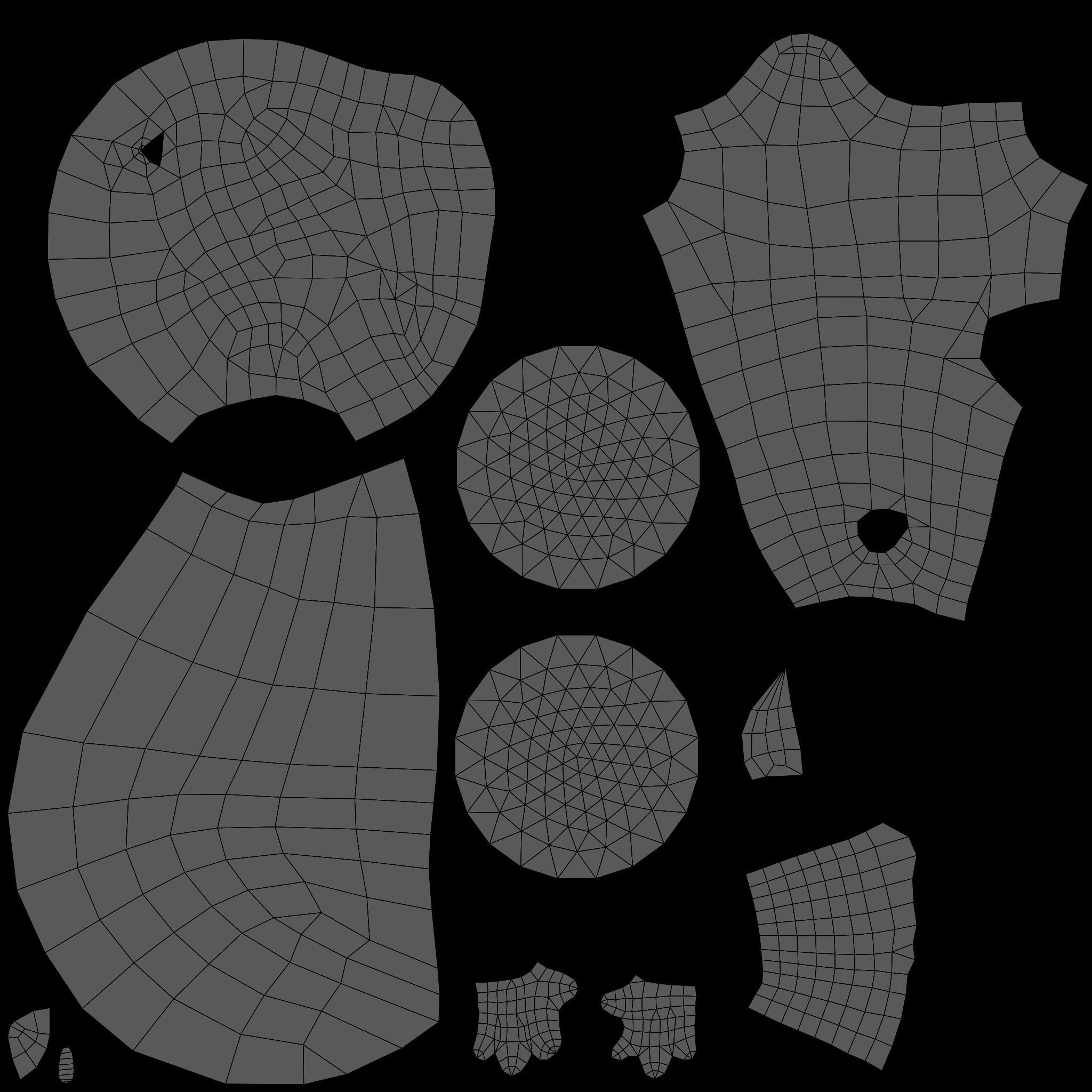 Animated Squirrel and Frog 3D Model Collection Low-poly 3D model_51