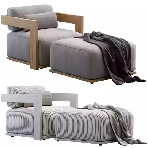 Armchair Claud Open Air By Meridiani