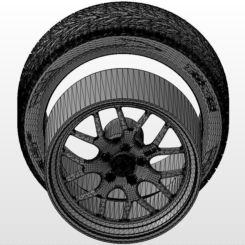 Custom wheels Weld Racing S77 for scale model 3D print model_11