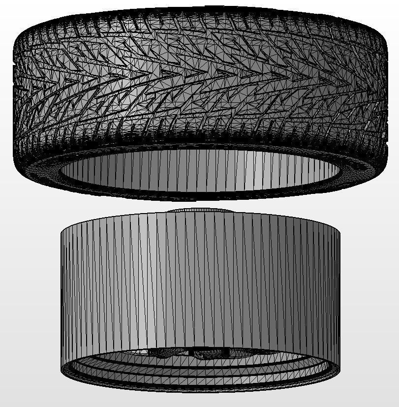 Custom wheels Weld Racing S77 for scale model 3D print model_10