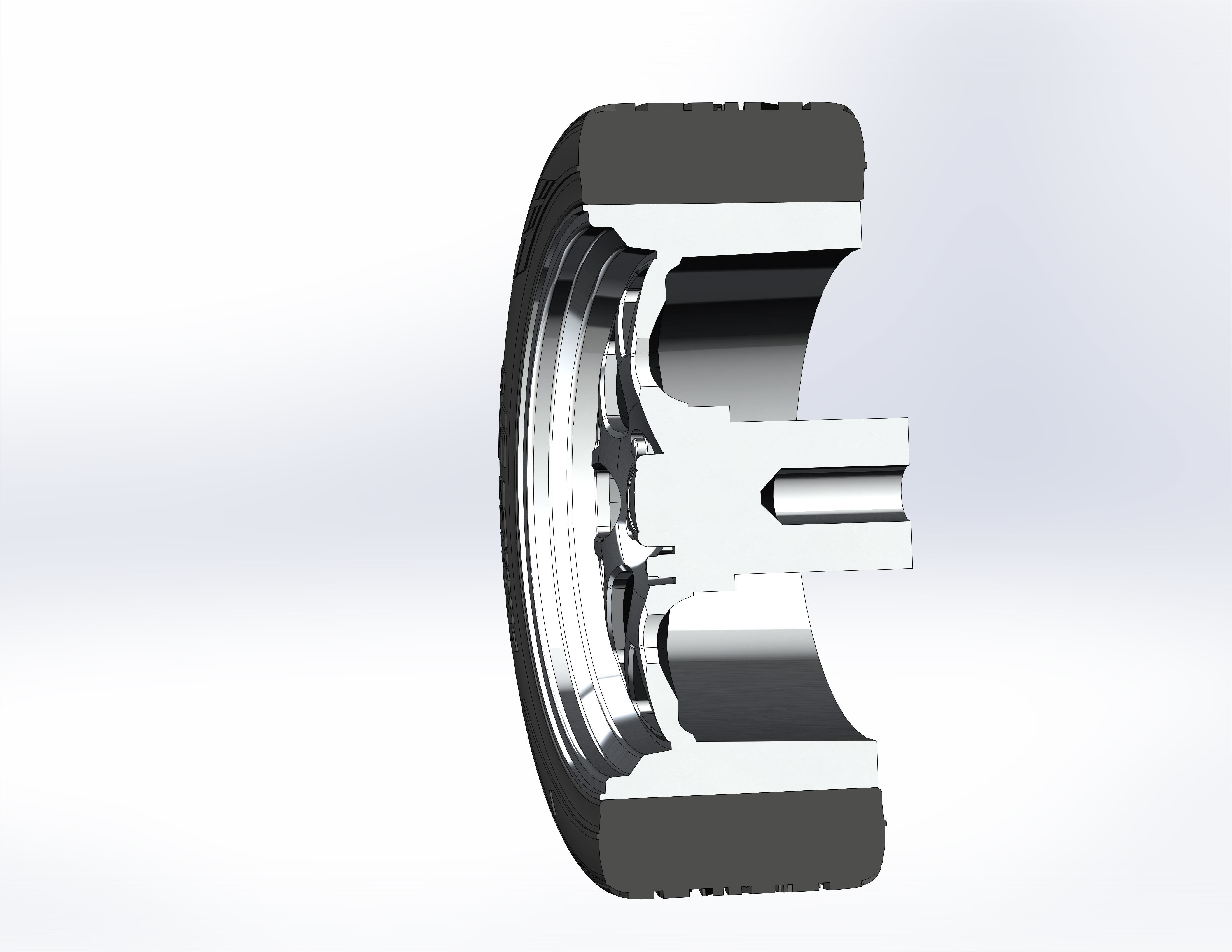 Custom wheels Weld Racing S77 for scale model 3D print model_5