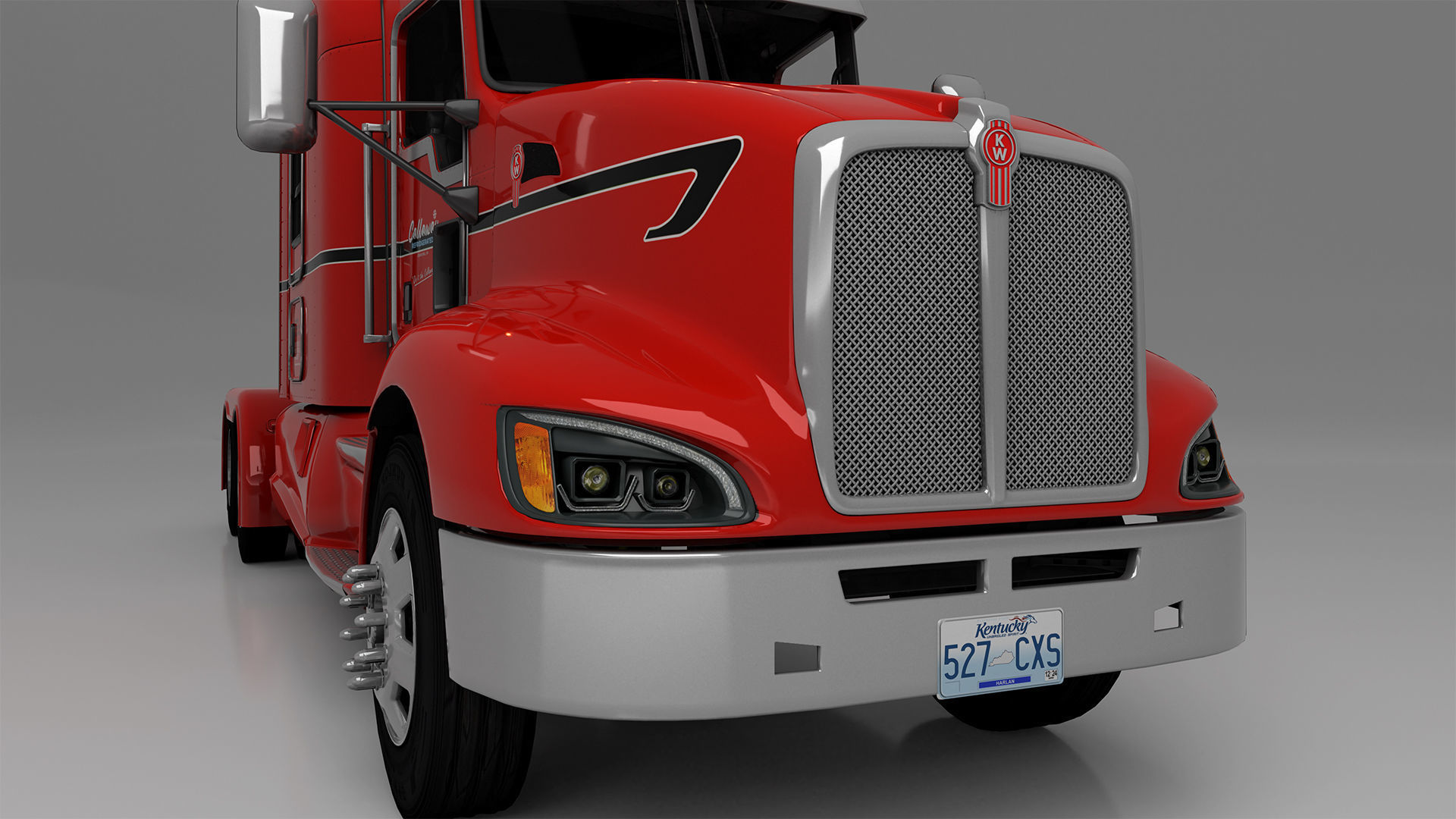 Kenworth T660 Semi Truck 3D model_12